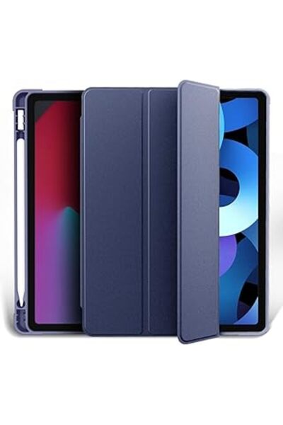 URBBKING Slim Hard Back Case for iPad Pro 13-inch M4 (2024) with Auto Wake/Sleep and Pencil Holder,