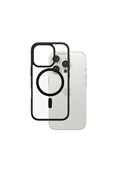 dalip Husă rigidă PanzerGlass® pentru iPhone 16 Pro, neagră, seria MagSafe și...