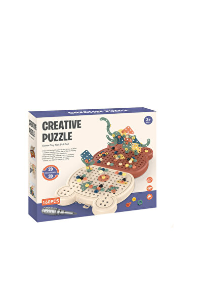 TSUMAB Creative Puzzle Drill Set – 160 Pieces DIY Construction Toy