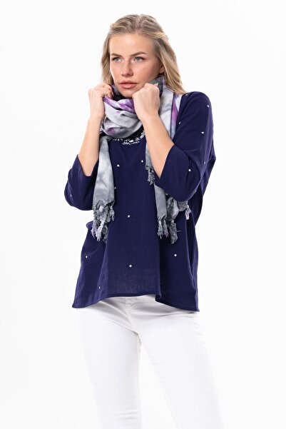 Eliş Şile Bezi Cotton Batik Shawl Colorful Rnk