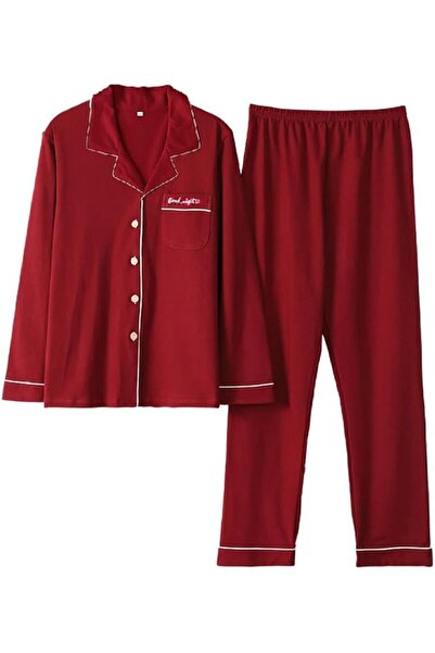 Margoun Couple Matching Pajamas Set Soft Cozy Satin Nightgown Sleepwear Button Down Loungewear MG04