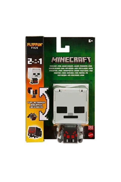 mattel Minecraft Flipping' Figs 2in1 Dönüşen Figür HTL43 - Spider Jockey Ve Spider Jcn24