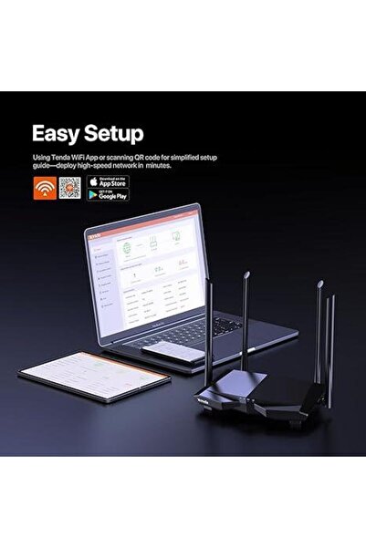 Tenda 4G08 AC1200 Dual Band WiFi 4G+ LTE Router