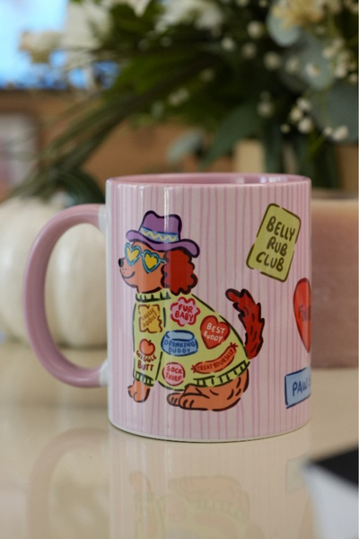 Hello Melody Design Trophy of the "Dog Patch"—Porcelain Trophy of the Digital Printed Gift with Original Design 9.5X8 cm (330Cc)