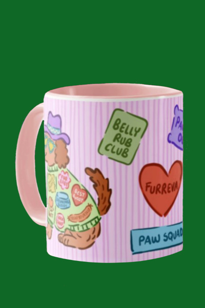 Hello Melody Design Trophy of the "Dog Patch"—Porcelain Trophy of the Digital Printed Gift with Original Design 9.5X8 cm (330Cc)