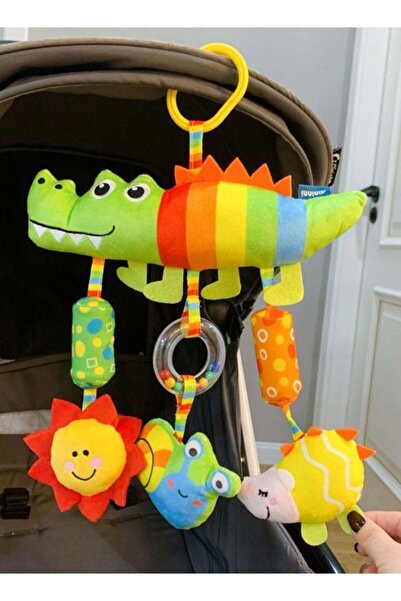 COOYA Cute Car Seat Hanging Crib Toys for Baby Stroller Toys Soft Plush Rattles with Bell