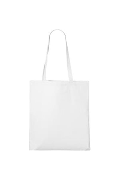 Malfini - Geantă de cumpărături unisex - 921, albă, simplă
