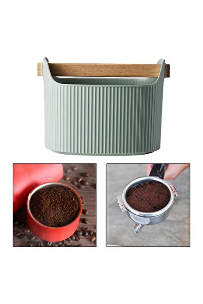 Choice green Coffee Grind Knock Box Removable Knock Bar Coffee Utensils Espresso Dump Bin for Coffee Shop R