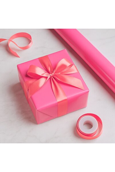 REX Gift wrapping paper, plain pink, 200x70 cm