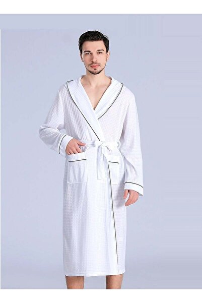 Arabest Luxury Cotton Hooded Bathrobe - Super Soft Waffle Spa Robe