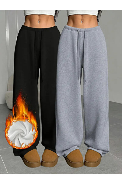 yx yustex sport Şardonlu Pantaloni de trening de iarnă pentru femei, 2 piese,...