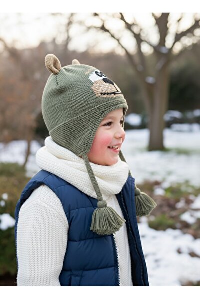 Kitti 1-4 Yaş Erkek Çocuk Polarlı Bere