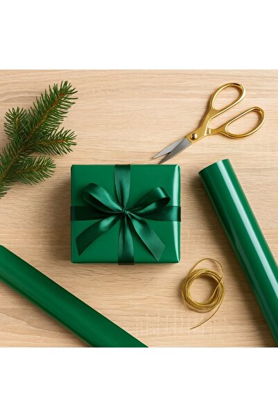 REX Hârtie de împachetat cadouri, verde simplu, 200x70 cm