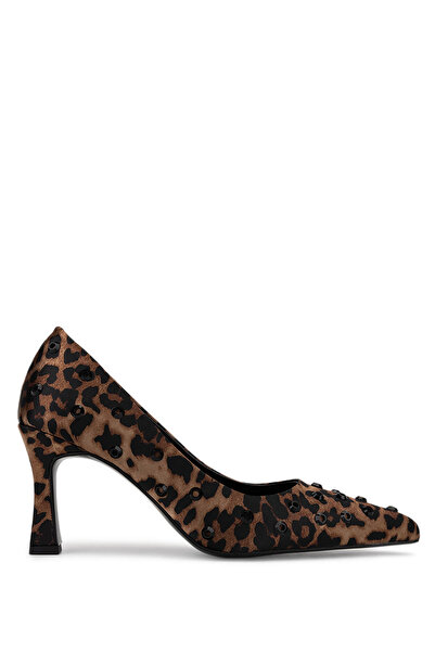 Tamer Tanca Women's Satin Leopard Heeled Shoes