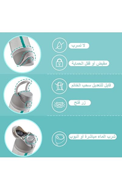 owala زجاجة مياه فري سيب من الفولاذ المقاوم للصدأ سعة 32 أونصة