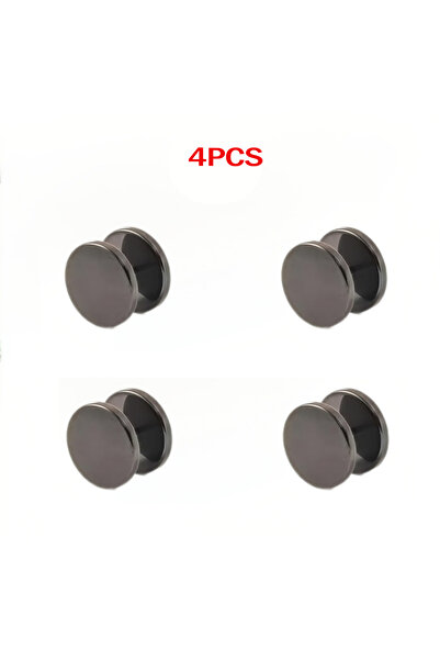 Choice1 4pcs Black 2/4pcs Seamless Spiral Buckle Clip Cuff Fastener for Fashi...