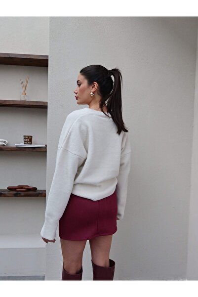 ESRAHELVACI Bel Rubber Suede Skirt