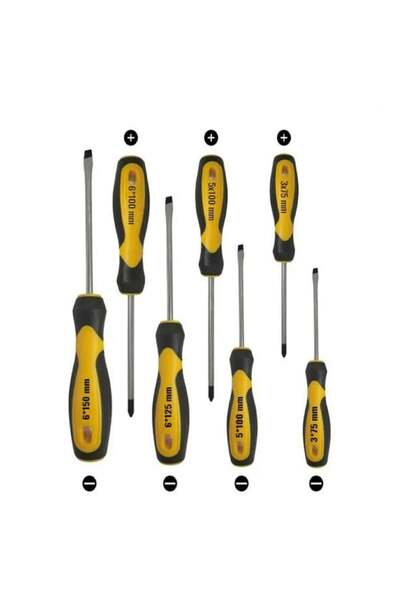 Genel Markalar 003-RK0026 7 Parça Klasik Tornavida Seti