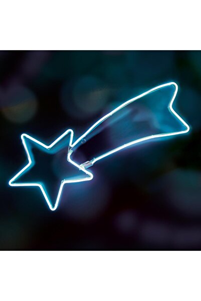 Home by Somogyi Stea căzătoare cu lumină neon pentru exterior, 31x64cm