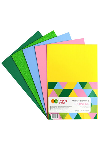 Other Foi de spumă Happy Color Flower A4 5 culori /5 foi/