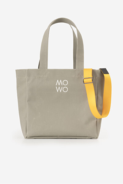 MOWO Mumlu Canvas Midi Tote Bag Kadın Çantası SAGE GREEN
