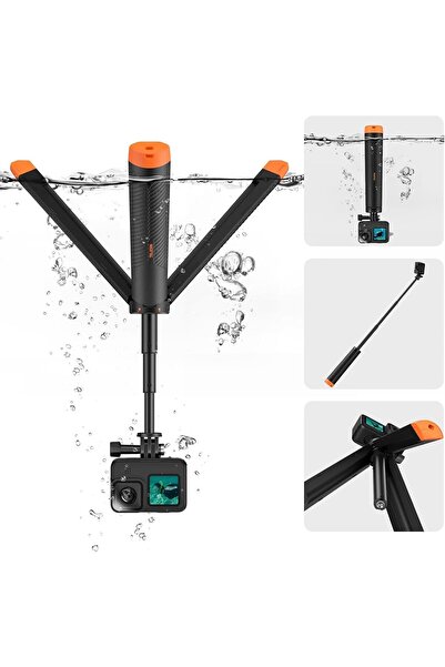 NALACAL 4-in-1 Floating Selfie Stick for GoPro, Insta360, DJI Osmo - Waterproof, Extendable Tripod/M