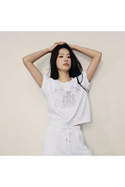 Giordano Women's Printed Cotton Terry Loose Fit T-Shirt | Korea Collection