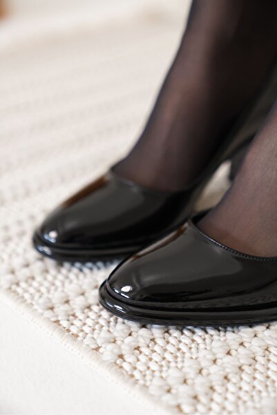 TRENDELLA Pensy black patent leather women's high heel shoes