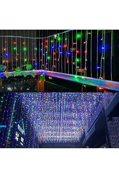 Flippy Christmas Lights, 15 m, 429 LEDs, Multicolor, Flash, Fringed