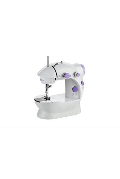 Granst Stag Mini mașină de cusut, electrică, portabilă, albă/violet
