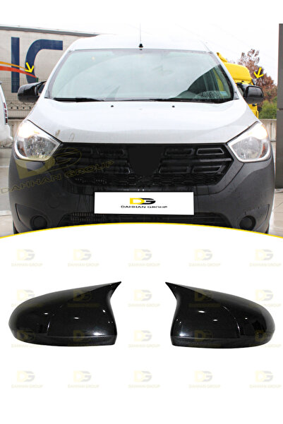DG Power Dacia Dokker 2012 - 2021 Uyumlu Batman Yarasa Ayna Kapağı Parlak Siy...