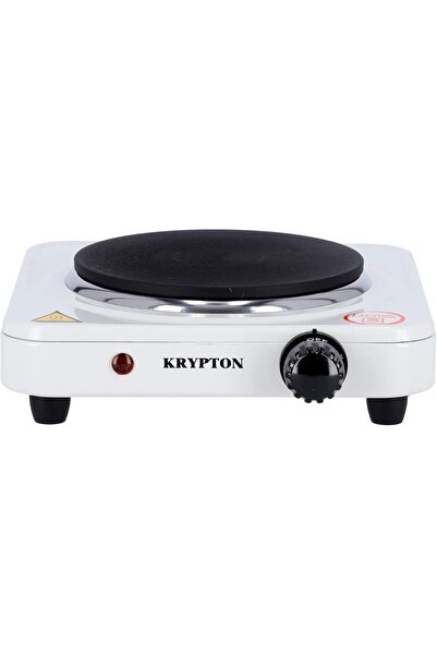 KRYPTON Single Solid Electric Hot Plate, 1000W, White