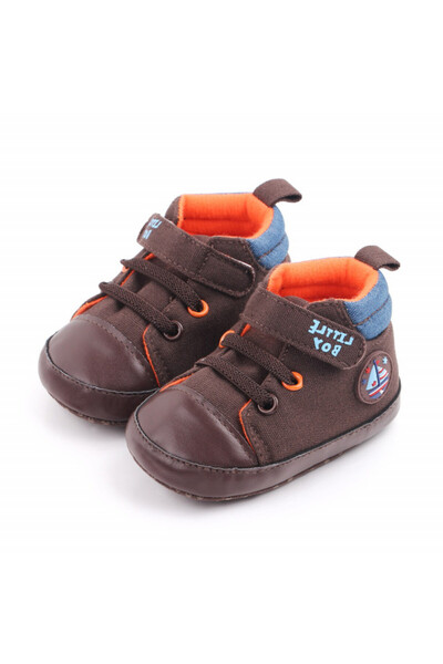 BebeNou Brown Booties - Little Boy MDd2467-3-p9