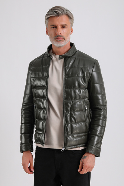 MQ Leather Maroquin Leather Gabriel Men's Inflatable Genuine Leather Coat