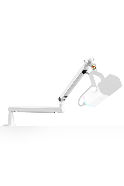 Choice1 حامل ميكروفون BM88W FIFINE قابل للتعديل ومنخفض الارتفاع مع نظام إدارة الكابلات/حامل مكتبي، معلق