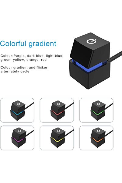 KASTWAVE External PC Power Switch with 2m Extension Cable (Remote On/Off) - Black