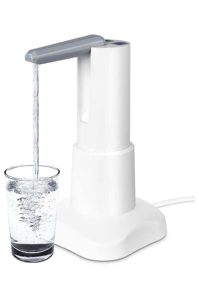 Bukela موزع مياه بمضخة غلاية - سطح مكتب كهربائي قابل لإعادة الشحن عبر USB بسعة 5 جالون وبوت عالمي