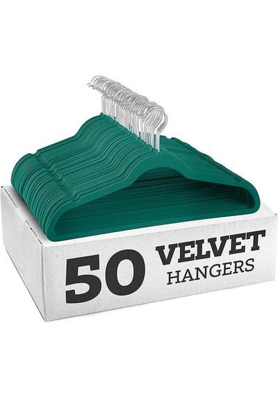 Arabest 50 Pack Premium Velvet Hangers