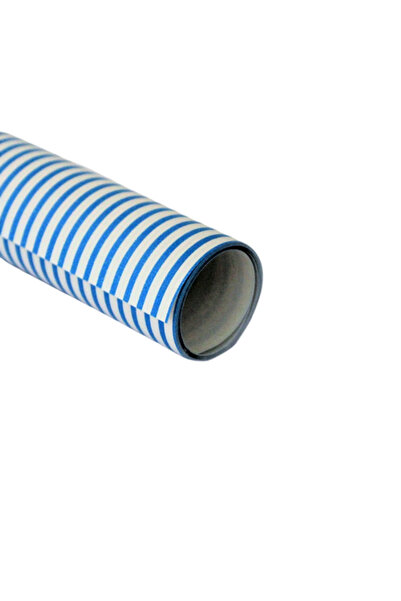 REX Gift wrapping paper, Graphic collection, white and blue stripes, 200x70 cm