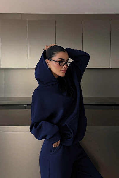 YAKAMEL SET DE Trening cu Glugă pentru Femei, Oversize, 3 Fire, Stil Boyfriend