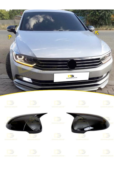 DG Power Vw Passat B8 2015 - 2022 Batman Yarasa Ayna Kapağı Parlak Siyah Abs ...