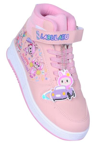 Prokids 4444 Pantofi sport pentru fete cu velcro pudrat