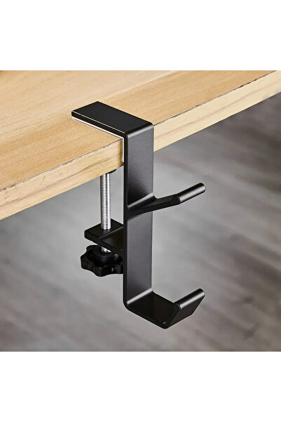 choice2 حامل سماعات رأس متعدد الوظائف أسود اللون من VIKEFON، يُوضع على الطاول...