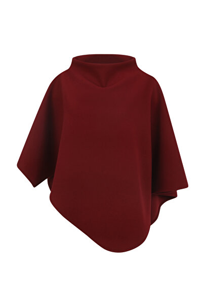 La Sarta Seren Cape Cashmere Burgundy Cape