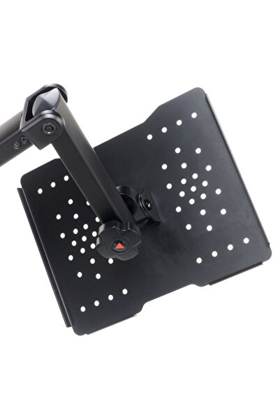 Millenium Millennium Adjustable Laptop Arm Stand for Desktop Mounting, Black