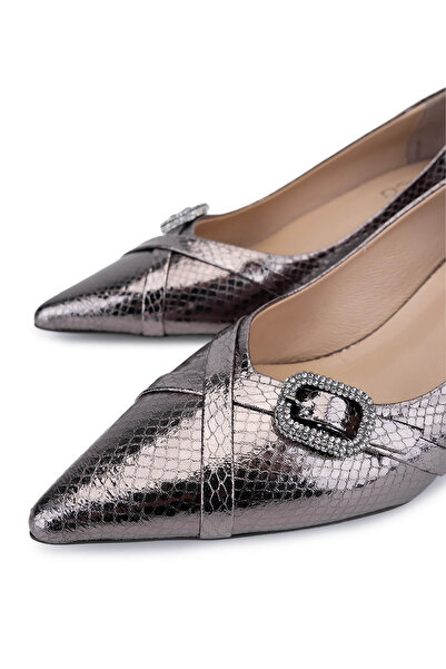 Tamer Tanca Kadın Suni Deri Vizon Topuklu Ayakkabı