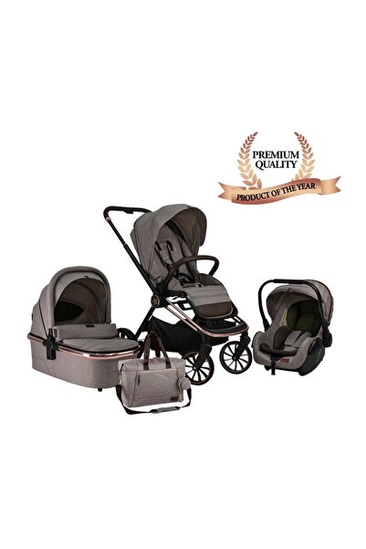 bebe stars Stroller 3 in 1, Bebe Stars, Jewel, Aluminum frame, Carrycot and shell, Beige
