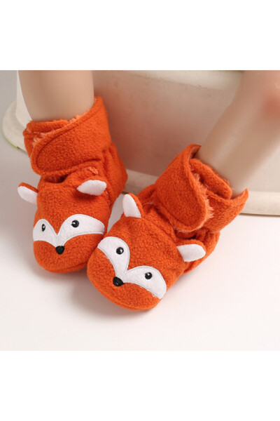 BebeNou Orange Baby Booties - Fox LIB220-5-p17