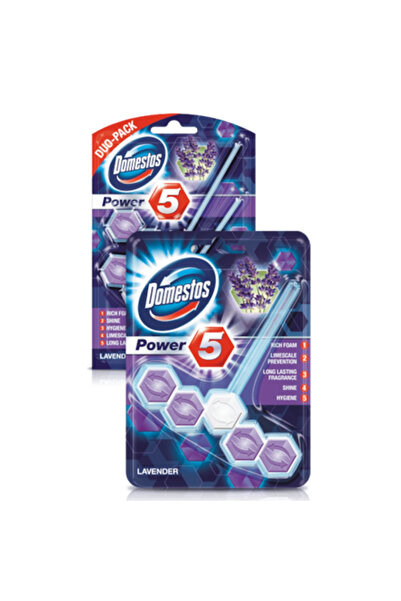 Domestos Power5 Toilet Air Freshener 2x55g Lavender