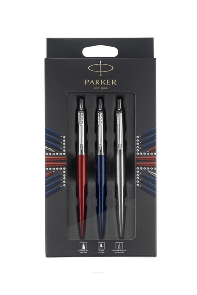 Other Set pixuri + creioane Parker Jotter London (albastru, roșu și argintiu)...